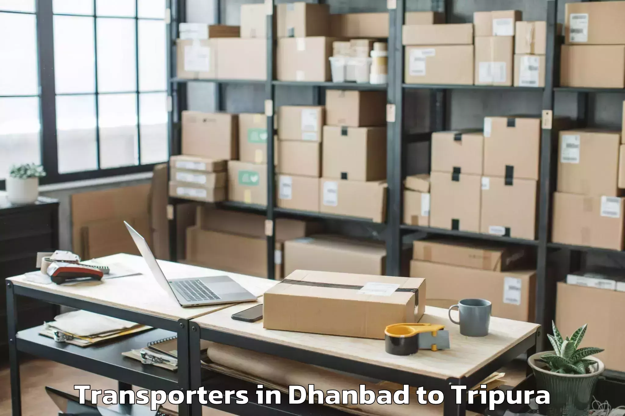 Leading Dhanbad to Aambasa Transporters Provider